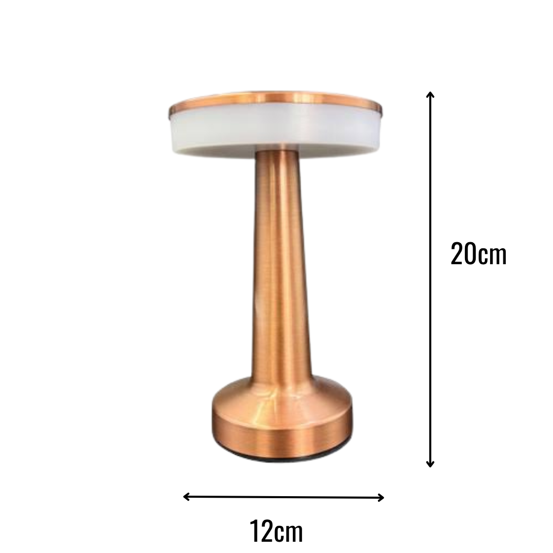 K2 3 Fonksiyonlu Şarjlı Masa Lambası KML105 Bronz