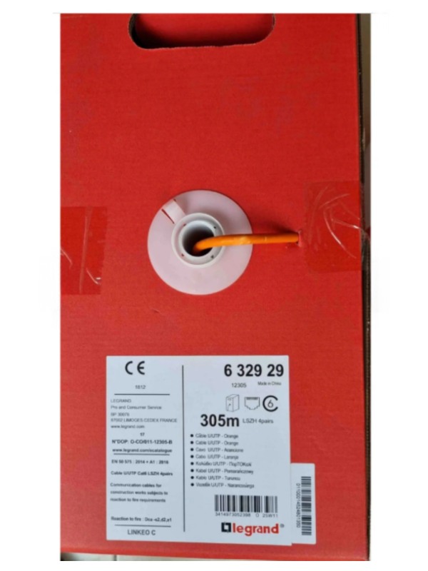 Legrand 632929 305 mt CAT6 Network Kablosu