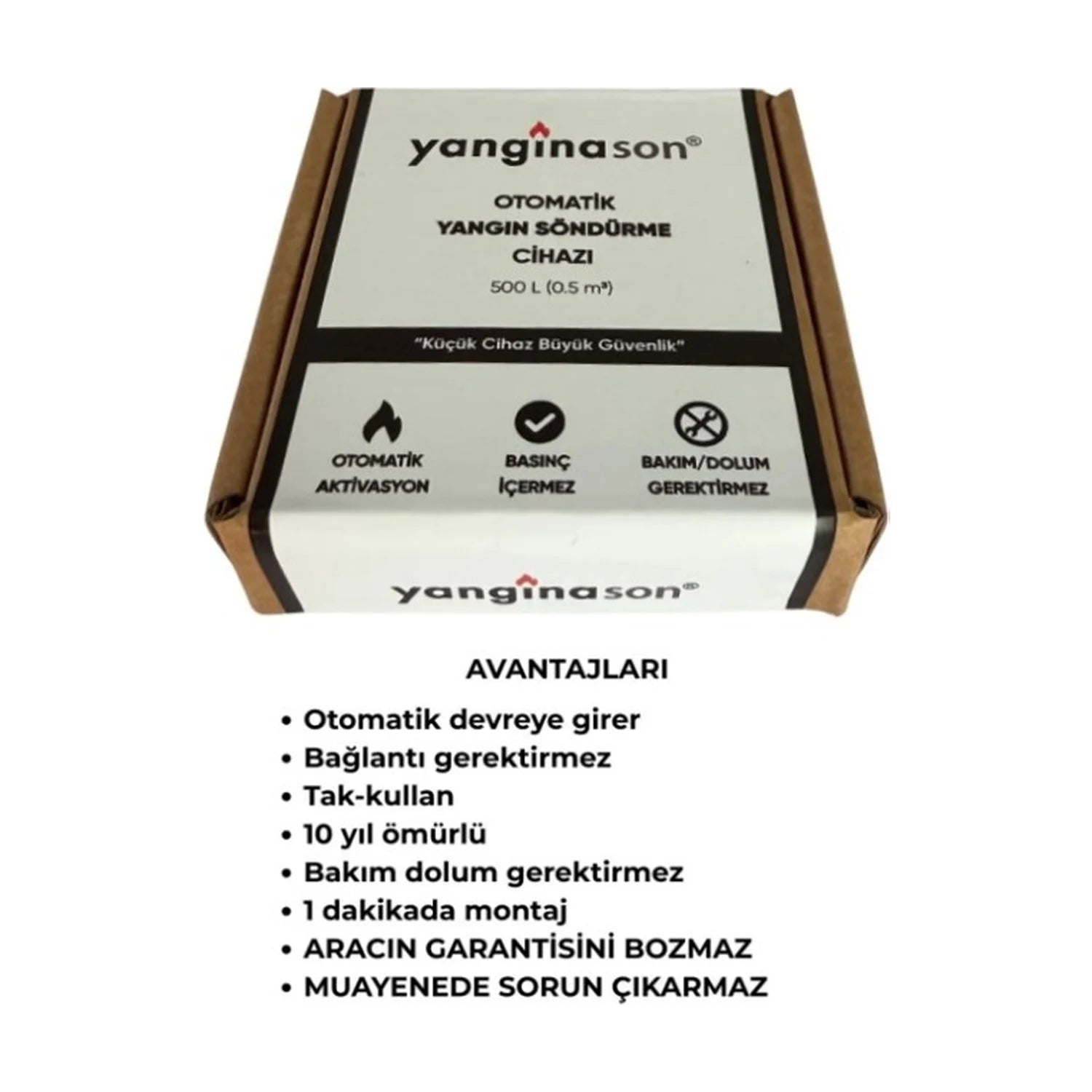 Huzur Elektrik Araç Tipi Otomatik Yangın Söndürme Cihazı