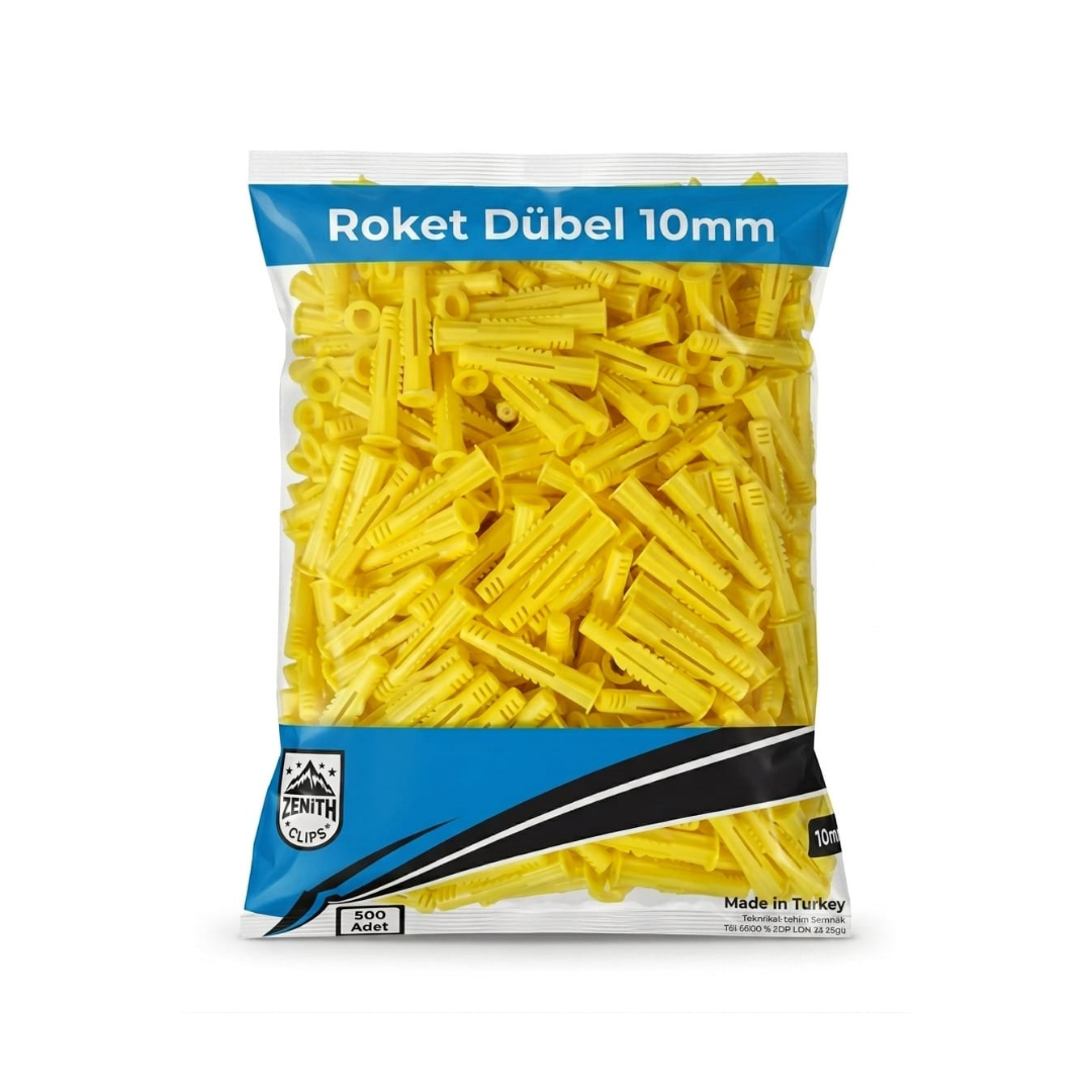 Zenith Roket Dübel 10mm 500 Adet